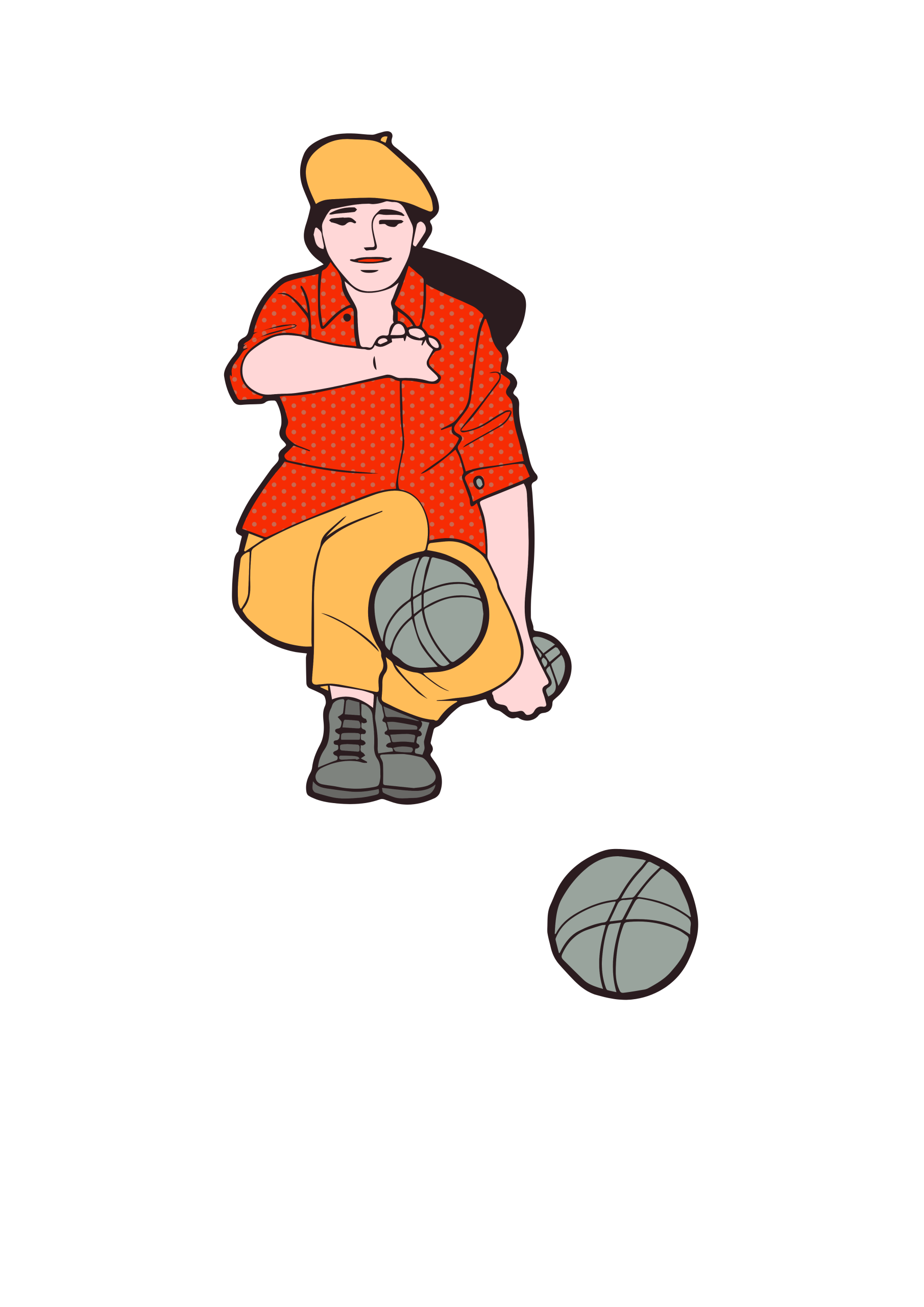 Tournoi inter-associations de pétanque, palet et mölkky sur le parvis de la MPT